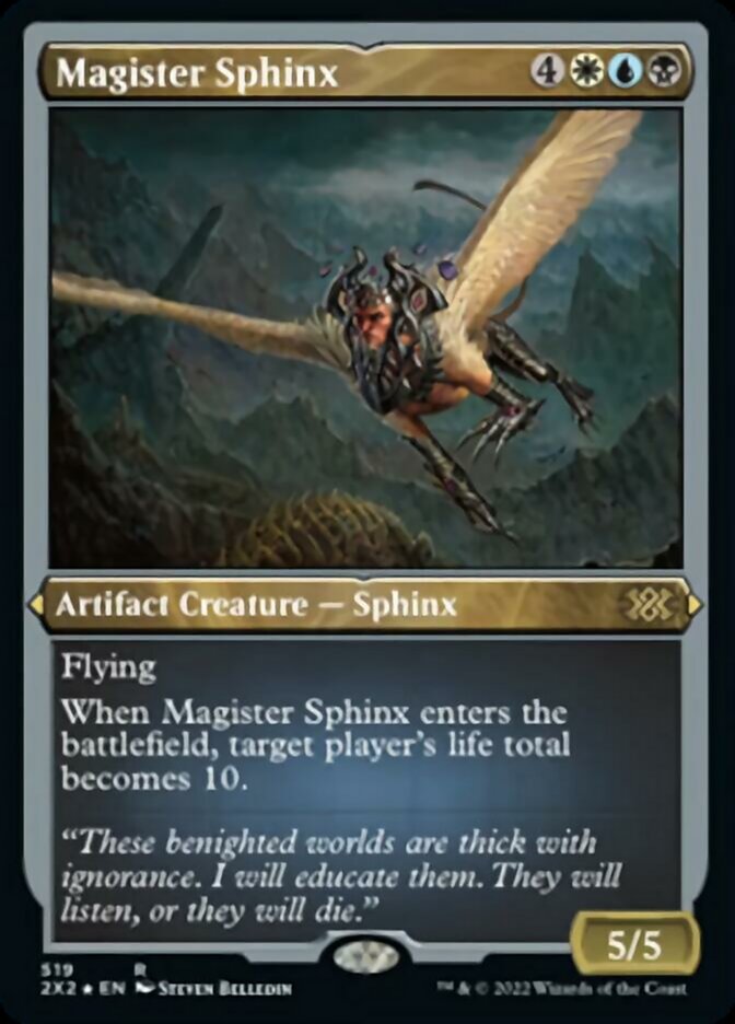 Magister Sphinx (Foil Etched) [Double Masters 2022] | Play N Trade Winnipeg