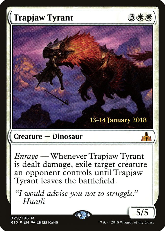 Trapjaw Tyrant [Rivals of Ixalan Prerelease Promos] | Play N Trade Winnipeg