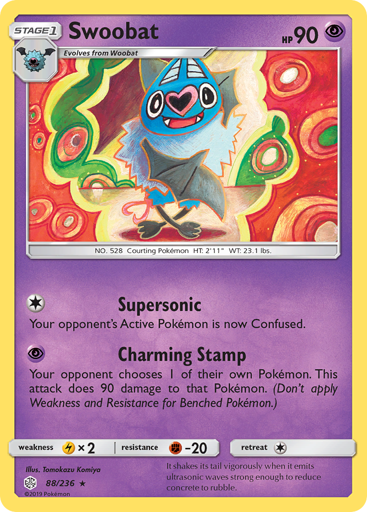 Swoobat (88/236) [Sun & Moon: Cosmic Eclipse] | Play N Trade Winnipeg