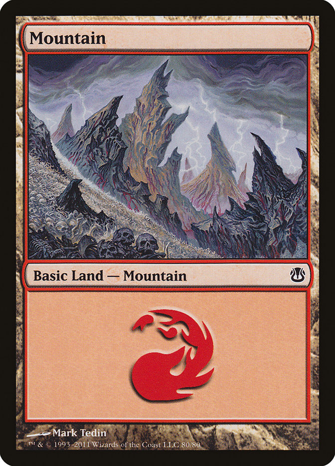 Mountain (80) [Duel Decks: Ajani vs. Nicol Bolas] | Play N Trade Winnipeg