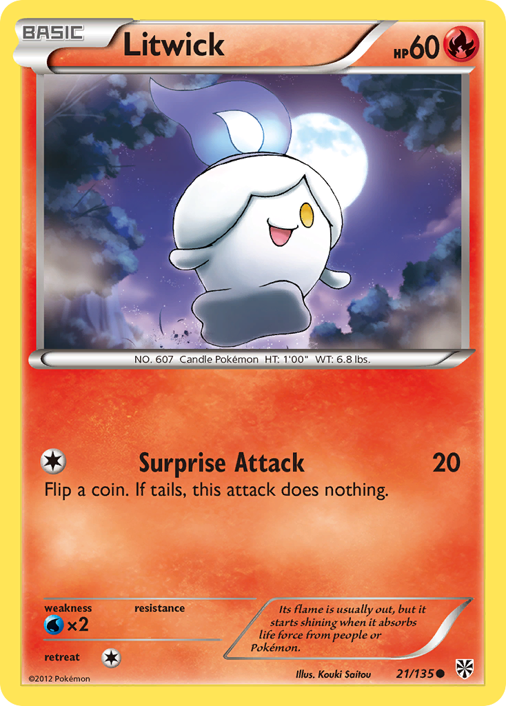 Litwick (21/135) [Black & White: Plasma Storm] | Play N Trade Winnipeg