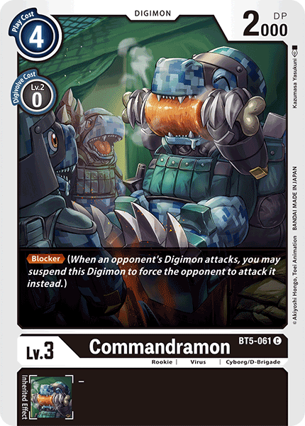 Commandramon [BT5-061] [Battle of Omni] | Play N Trade Winnipeg