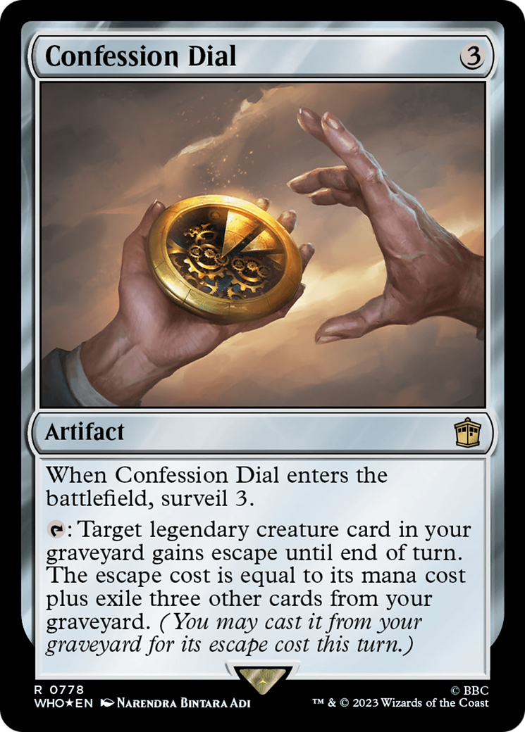 Confession Dial (Surge Foil) [Doctor Who] | Play N Trade Winnipeg