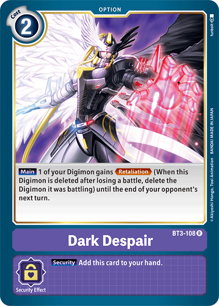 Dark Despair [BT3-108] [Release Special Booster Ver.1.5] | Play N Trade Winnipeg