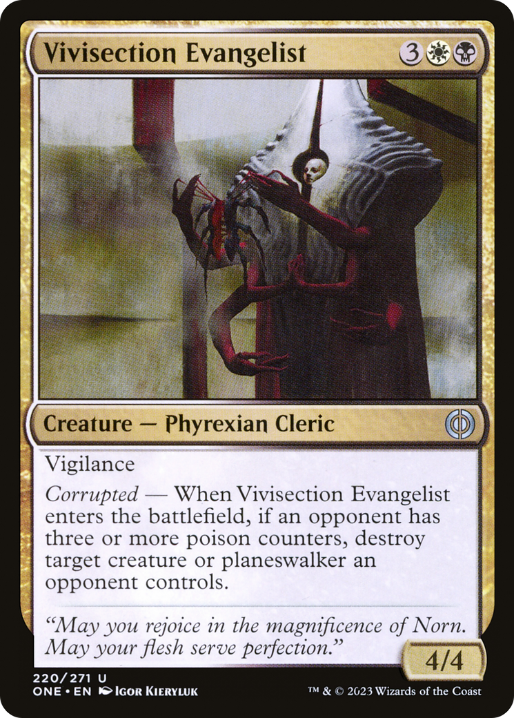 Vivisection Evangelist [Phyrexia: All Will Be One] | Play N Trade Winnipeg