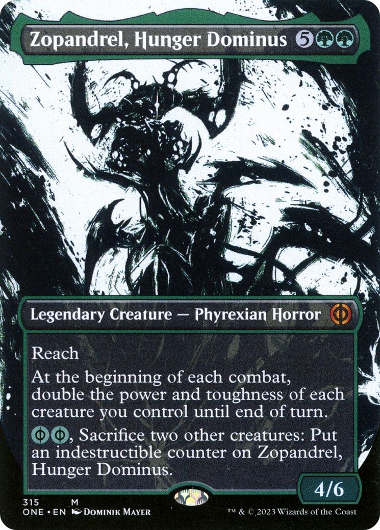 Zopandrel, Hunger Dominus (Borderless Ichor) [Phyrexia: All Will Be One] | Play N Trade Winnipeg