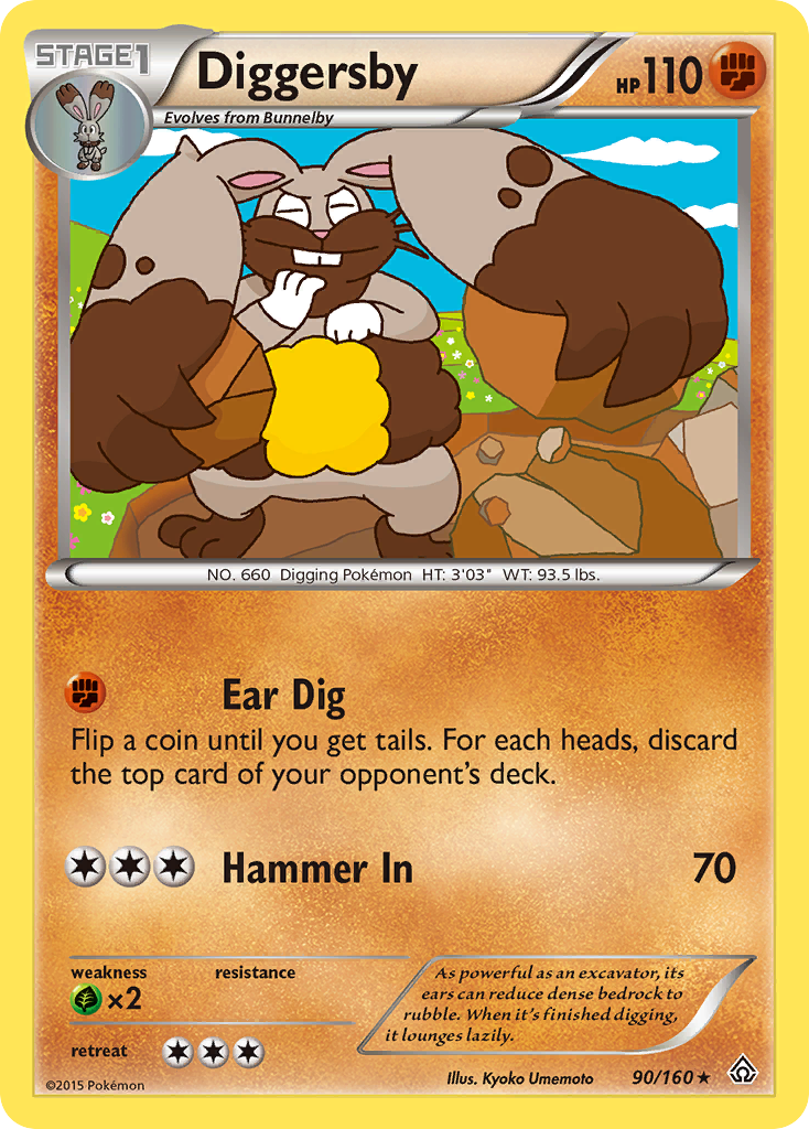 Diggersby (90/160) [XY: Primal Clash] | Play N Trade Winnipeg