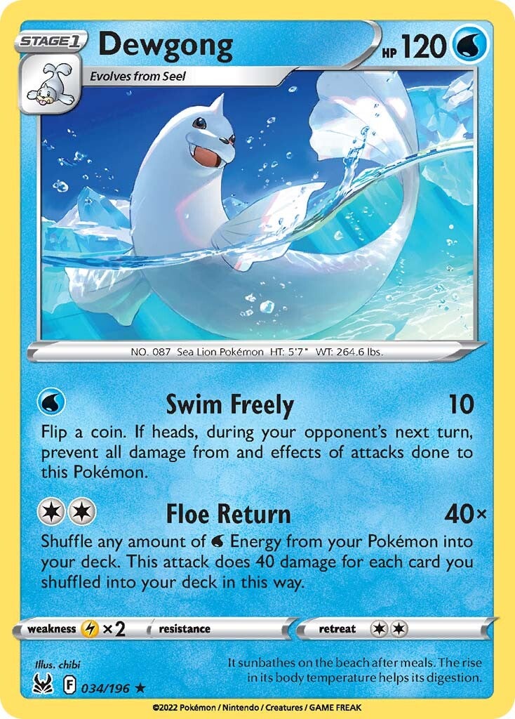 Dewgong (034/196) [Sword & Shield: Lost Origin] | Play N Trade Winnipeg