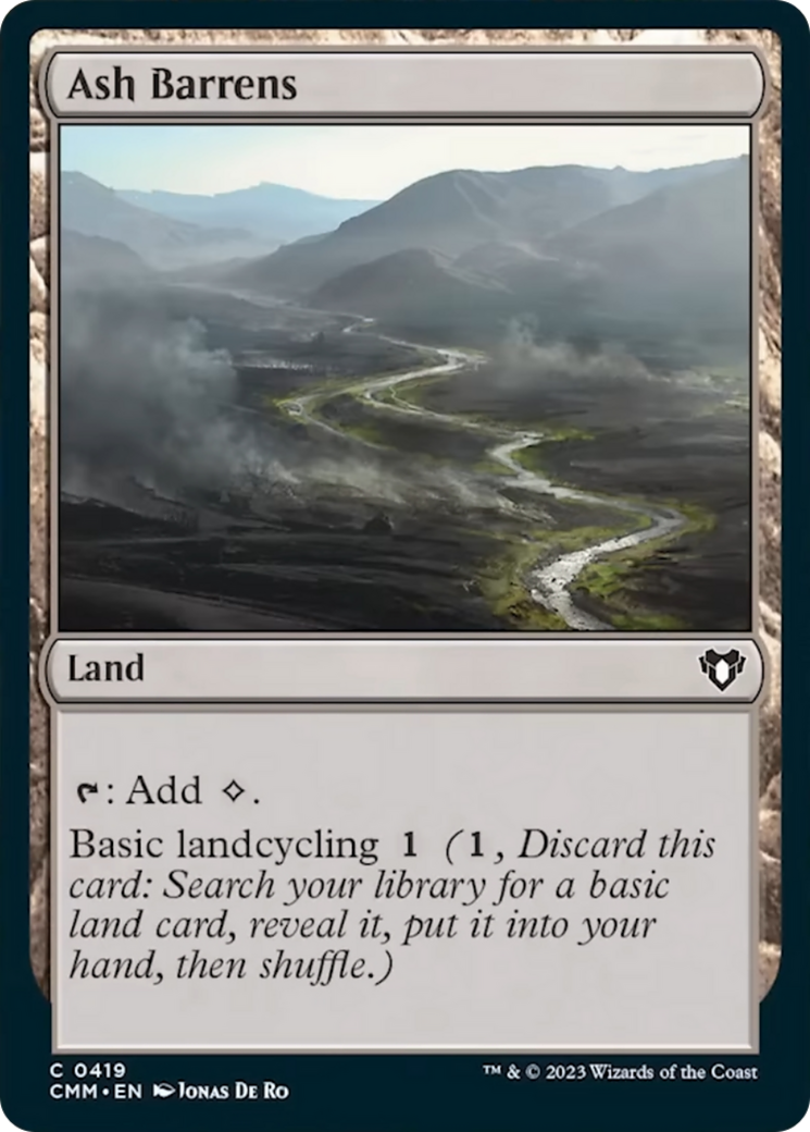 Ash Barrens [Commander Masters] | Play N Trade Winnipeg