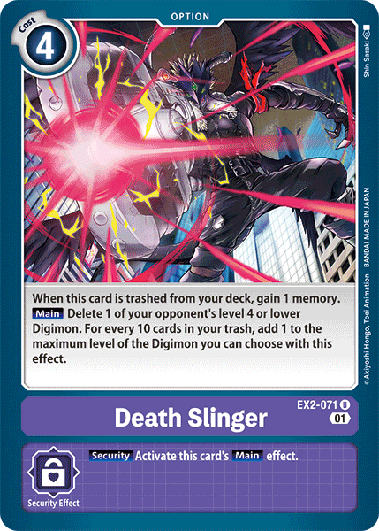 Death Slinger [EX2-071] [Digital Hazard] | Play N Trade Winnipeg