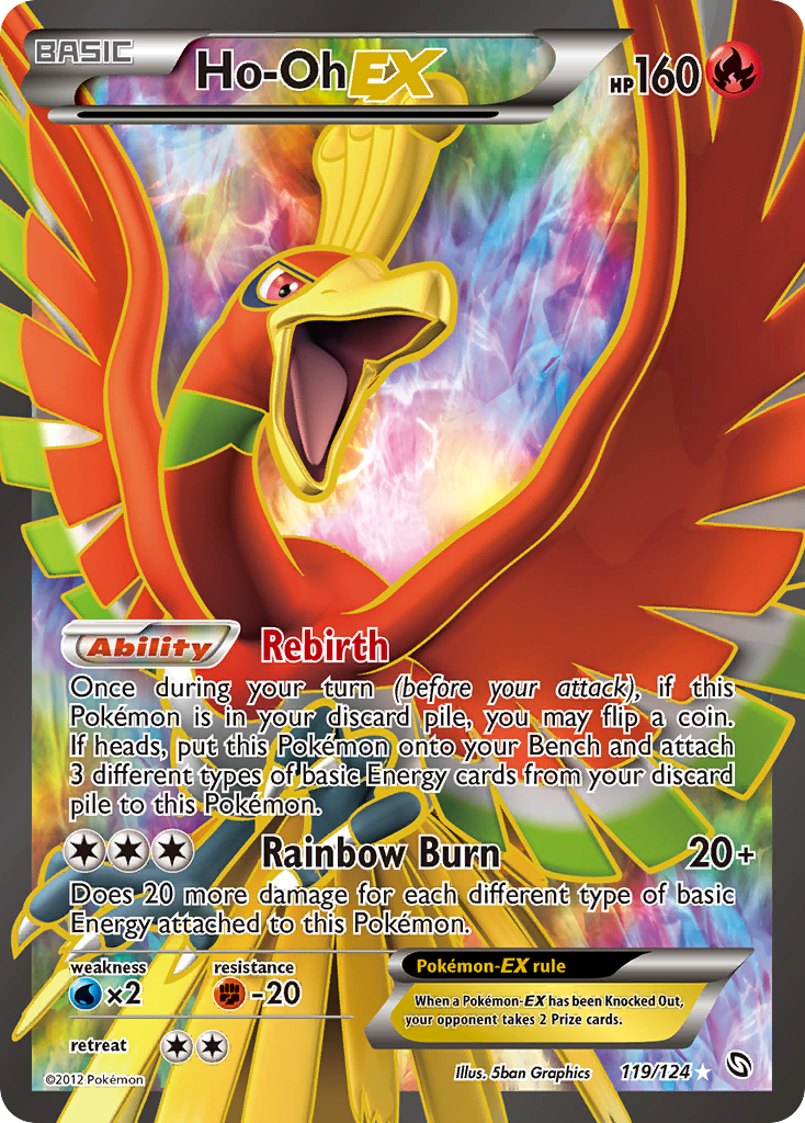 Ho-Oh EX (119/124) [Black & White: Dragons Exalted] | Play N Trade Winnipeg