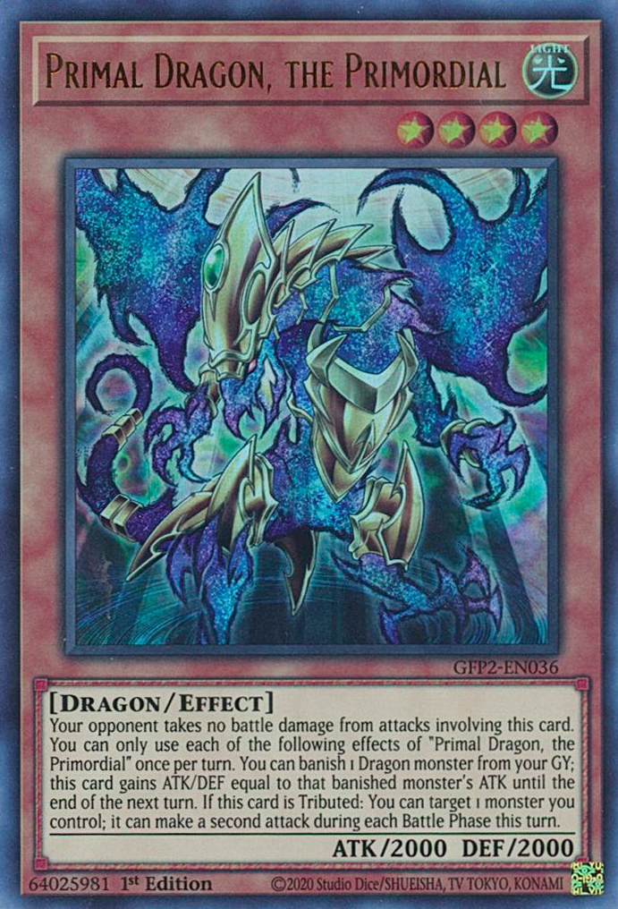 Primal Dragon, the Primordial [GFP2-EN036] Ultra Rare | Play N Trade Winnipeg