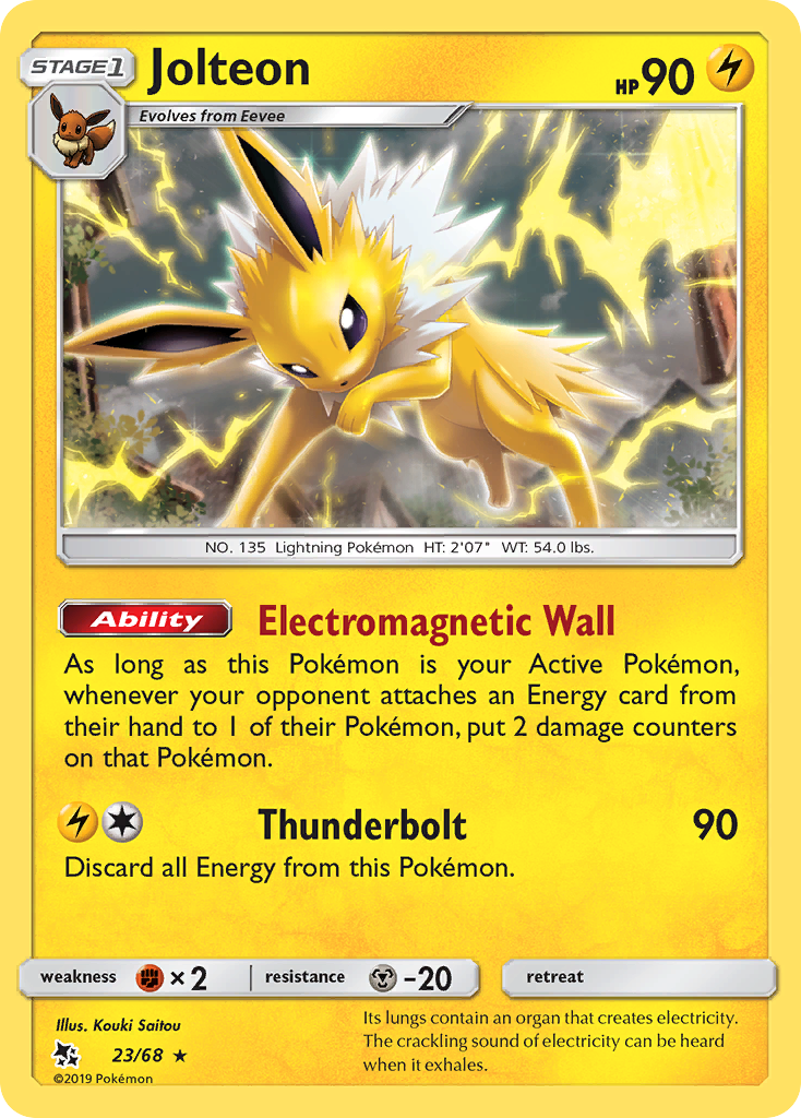 Jolteon (23/68) [Sun & Moon: Hidden Fates] | Play N Trade Winnipeg