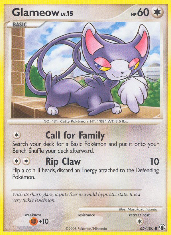 Glameow (65/100) [Diamond & Pearl: Majestic Dawn] | Play N Trade Winnipeg