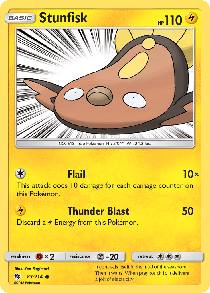 Stunfisk (83/214) [Sun & Moon: Lost Thunder] | Play N Trade Winnipeg