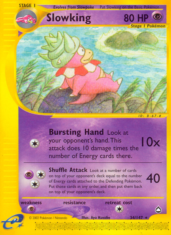 Slowking (34/147) [Aquapolis] | Play N Trade Winnipeg