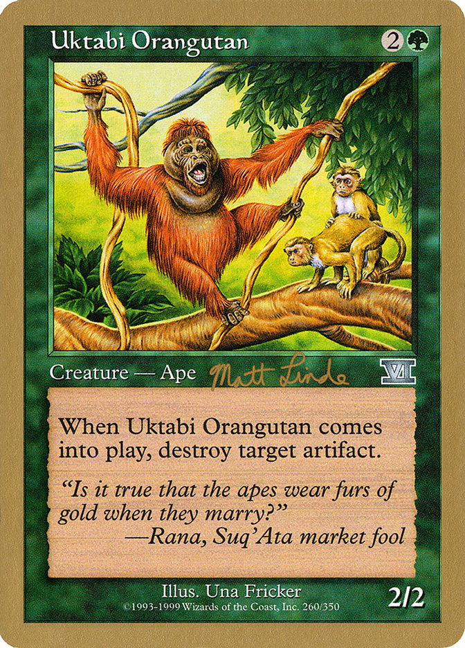 Uktabi Orangutan (Matt Linde) [World Championship Decks 1999] | Play N Trade Winnipeg