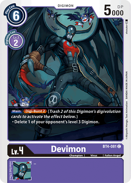 Devimon [BT4-081] [Great Legend] | Play N Trade Winnipeg