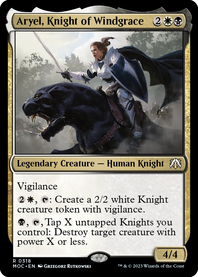 Aryel, Knight of Windgrace [March of the Machine Commander] | Play N Trade Winnipeg