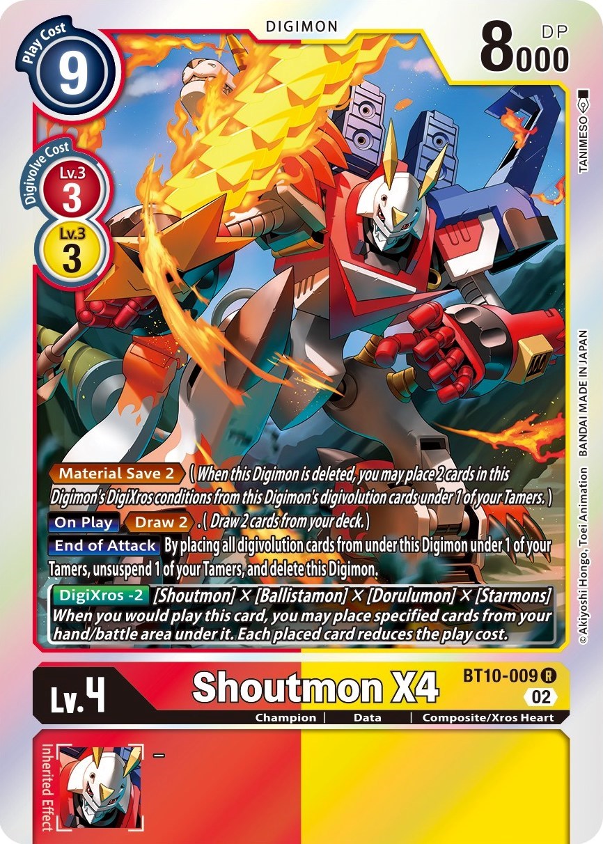 Shoutmon X4 [BT10-009] [Xros Encounter] | Play N Trade Winnipeg