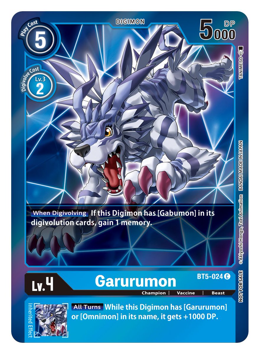 Garurumon [BT5-024] (Event Pack 2) [Battle of Omni] | Play N Trade Winnipeg