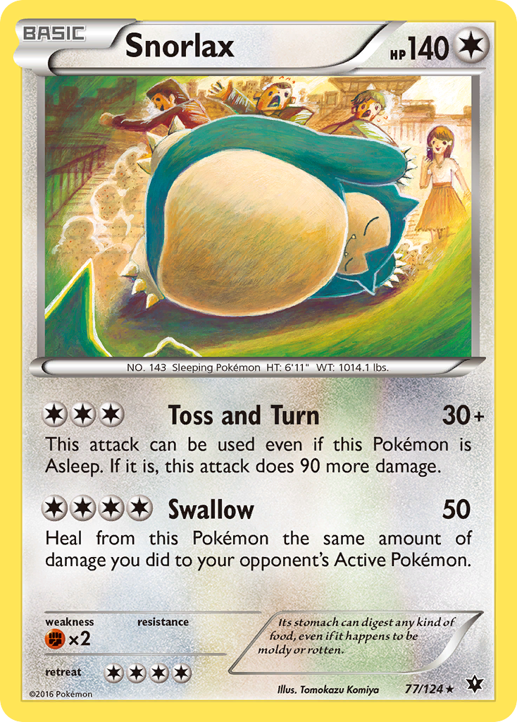 Snorlax (77/124) [XY: Fates Collide] | Play N Trade Winnipeg