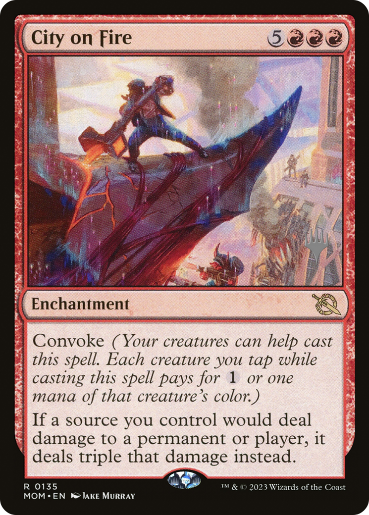 City on Fire (Promo Pack) [March of the Machine Promos] | Play N Trade Winnipeg