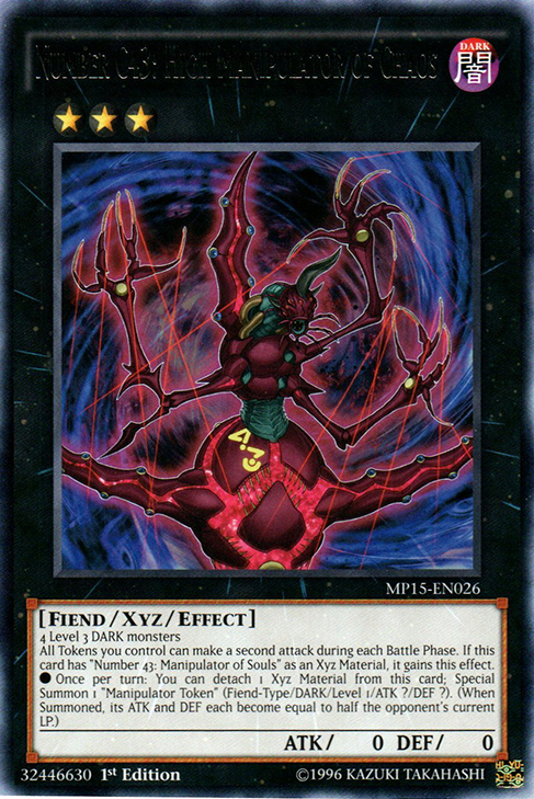 Number C43: High Manipulator of Chaos [MP15-EN026] Rare | Play N Trade Winnipeg