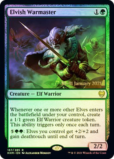 Elvish Warmaster [Kaldheim Prerelease Promos] | Play N Trade Winnipeg