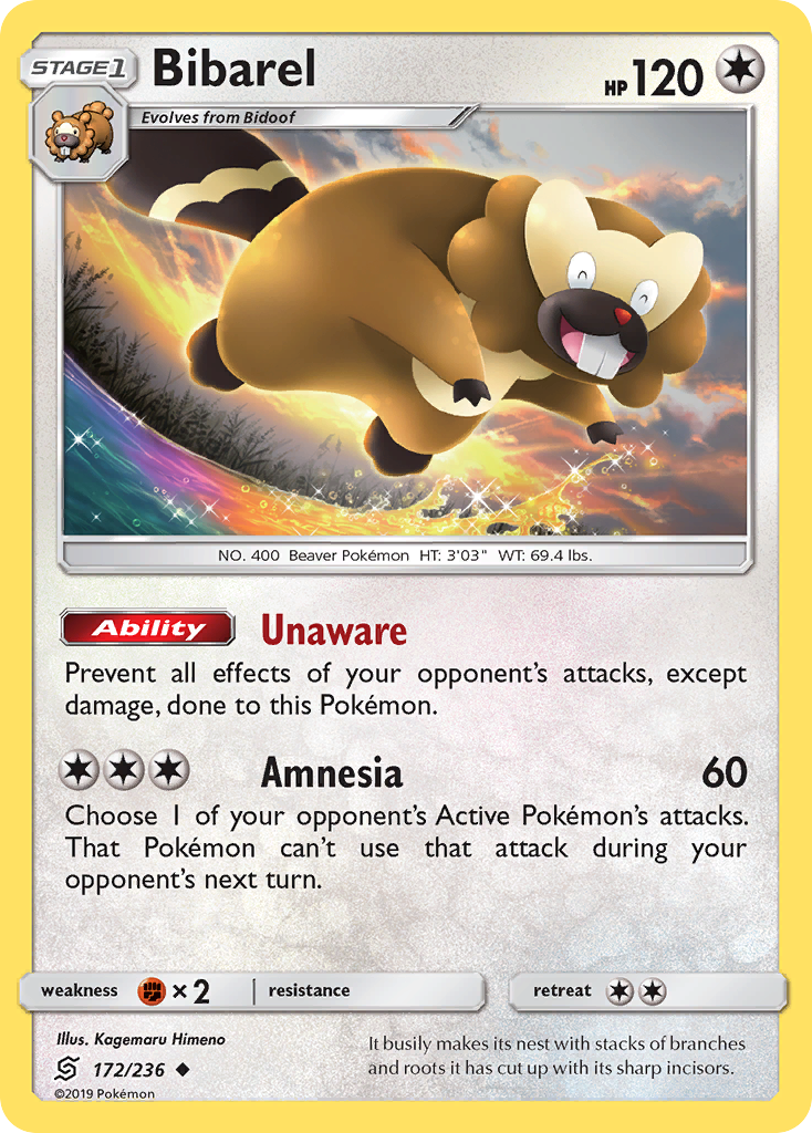 Bibarel (172/236) [Sun & Moon: Unified Minds] | Play N Trade Winnipeg