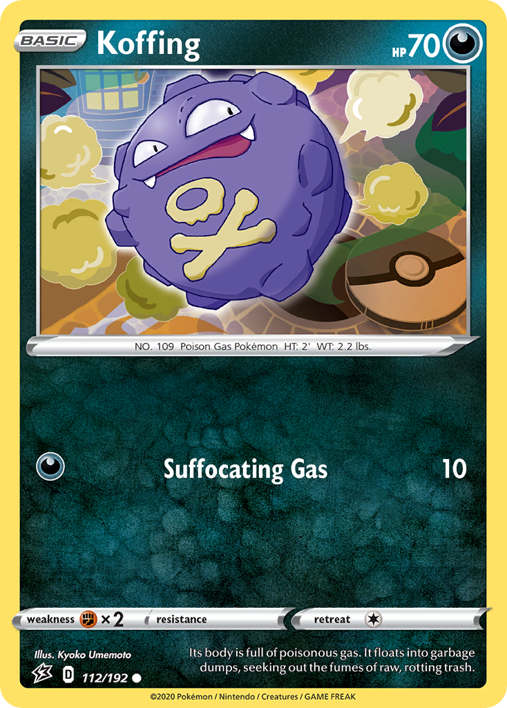 Koffing (112/192) [Sword & Shield: Rebel Clash] | Play N Trade Winnipeg