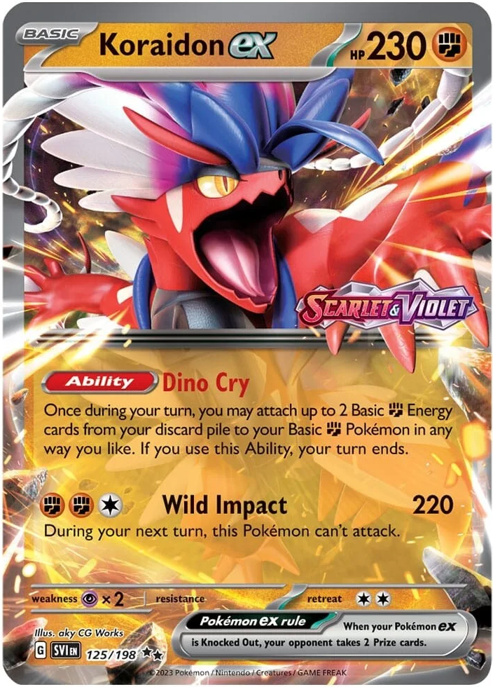 Koraidon ex (125/198) (Stamped) [Scarlet & Violet: Base Set] | Play N Trade Winnipeg