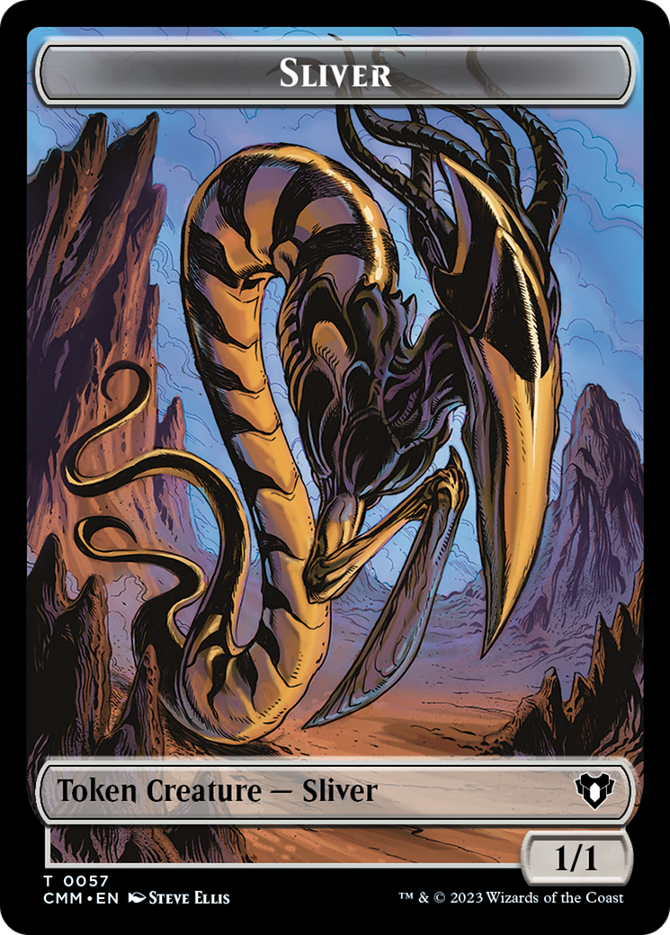 Sliver Army // Sliver Double-Sided Token [Commander Masters Tokens] | Play N Trade Winnipeg