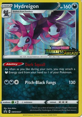 Hydreigon (SWSH037) (Prerelease Promo) [Sword & Shield: Black Star Promos] | Play N Trade Winnipeg