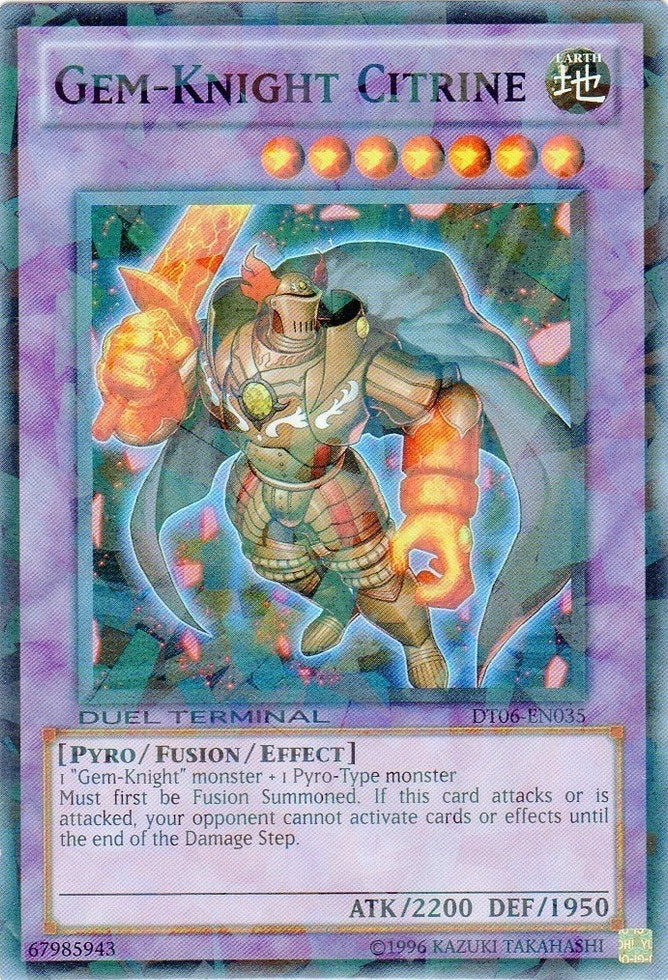 Gem-Knight Citrine [DT06-EN035] Super Rare | Play N Trade Winnipeg