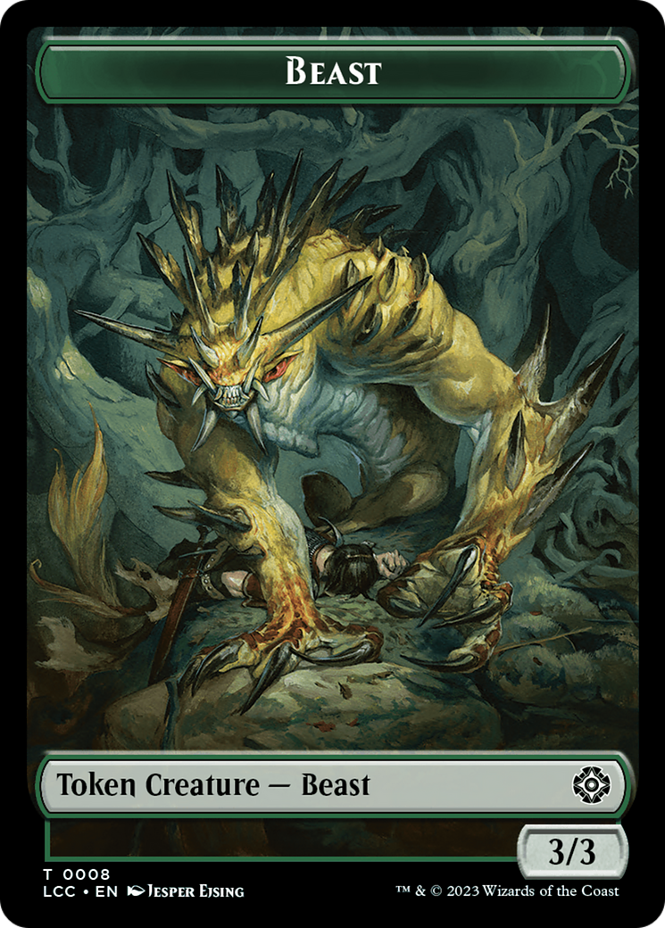 Beast // Merfolk (0003) Double-Sided Token [The Lost Caverns of Ixalan Commander Tokens] | Play N Trade Winnipeg