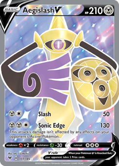 Aegislash V (177/185) [Sword & Shield: Vivid Voltage] | Play N Trade Winnipeg