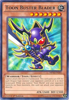 Toon Buster Blader [MP16-EN205] Rare | Play N Trade Winnipeg