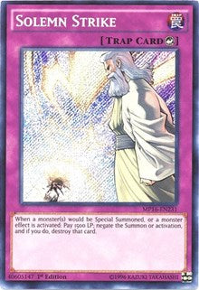 Solemn Strike [MP16-EN231] Secret Rare | Play N Trade Winnipeg