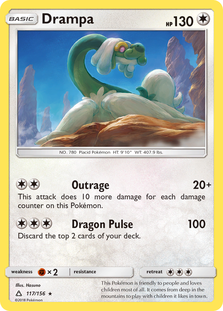 Drampa (117/156) [Sun & Moon: Ultra Prism] | Play N Trade Winnipeg