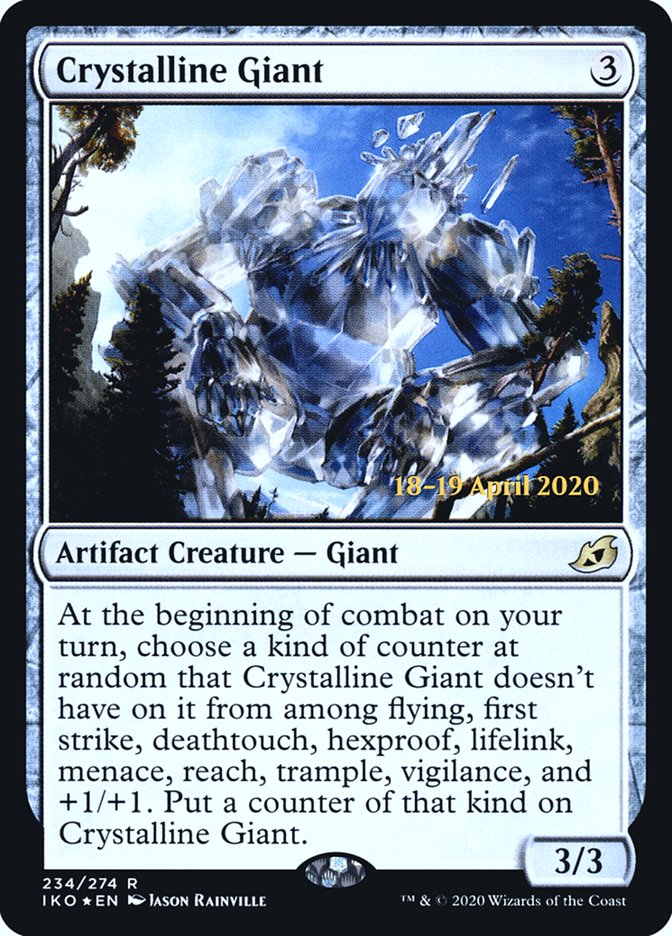 Crystalline Giant  [Ikoria: Lair of Behemoths Prerelease Promos] | Play N Trade Winnipeg