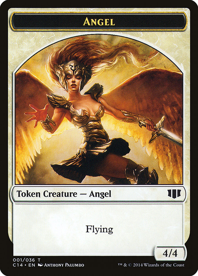 Angel // Cat Double-sided Token [Commander 2014 Tokens] | Play N Trade Winnipeg