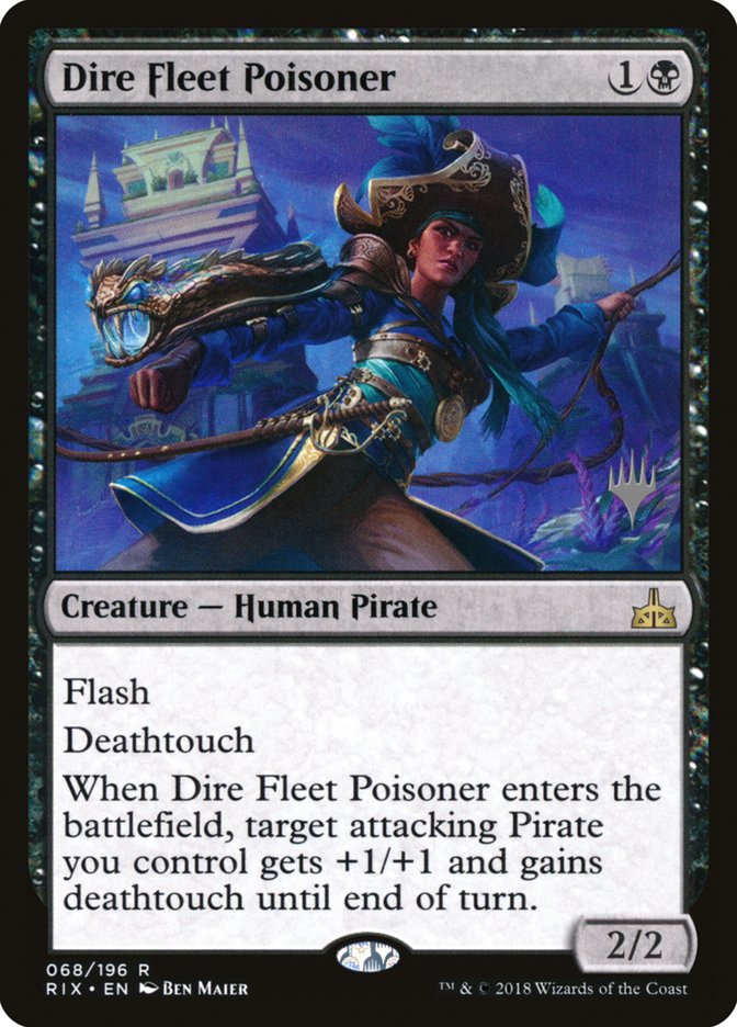 Dire Fleet Poisoner (Promo Pack) [Rivals of Ixalan Promos] | Play N Trade Winnipeg