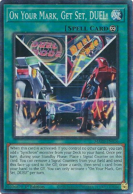 On Your Mark, Get Set, DUEL! [MAZE-EN016] Collector's Rare | Play N Trade Winnipeg