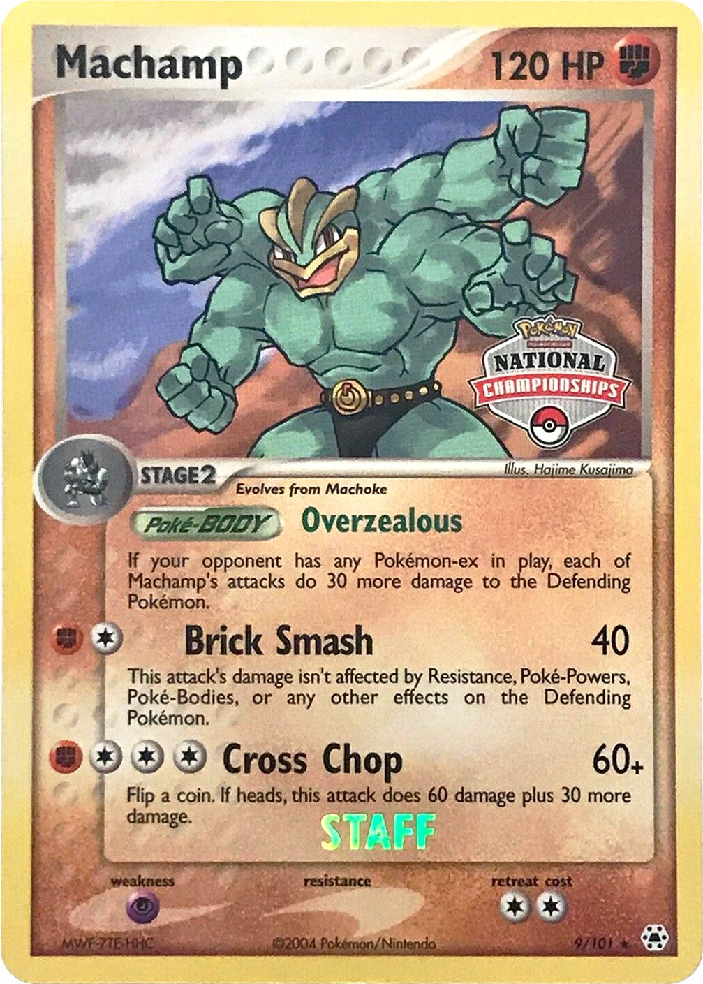 Machamp (9/101) (National Championships Promo) (Staff) [EX: Hidden Legends] | Play N Trade Winnipeg