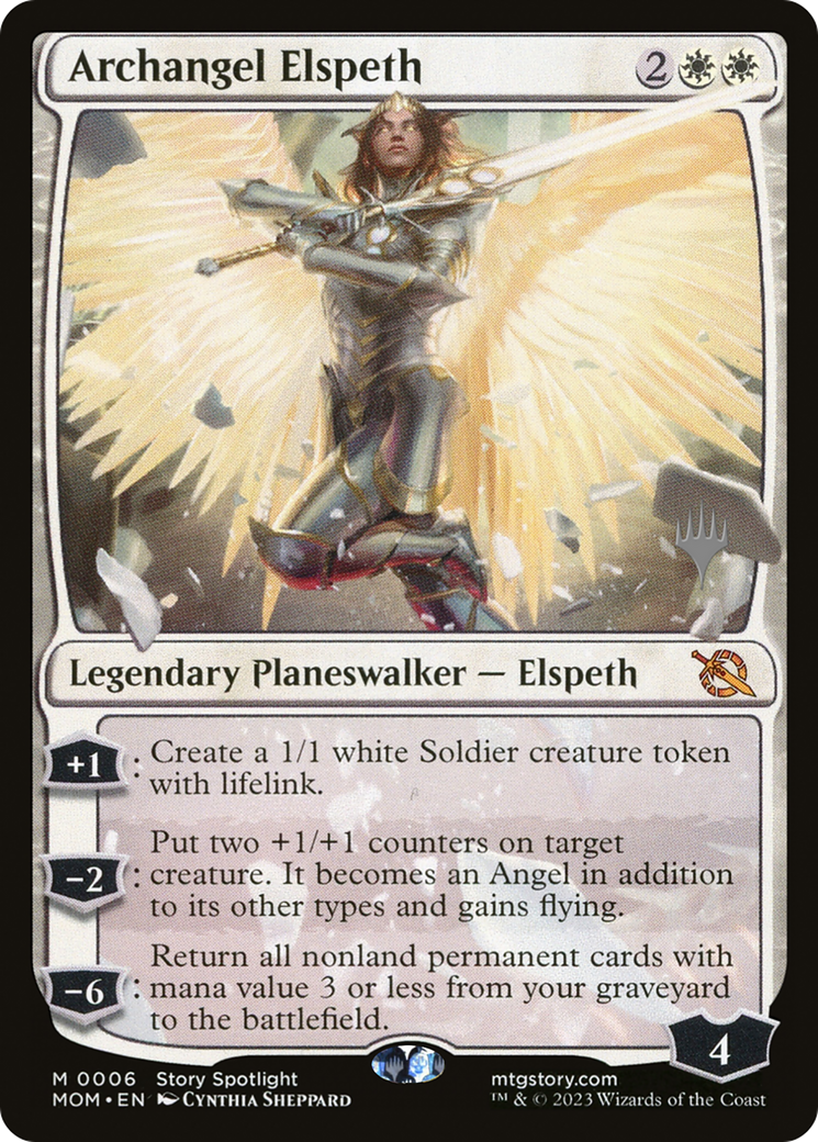 Archangel Elspeth (Promo Pack) [March of the Machine Promos] | Play N Trade Winnipeg