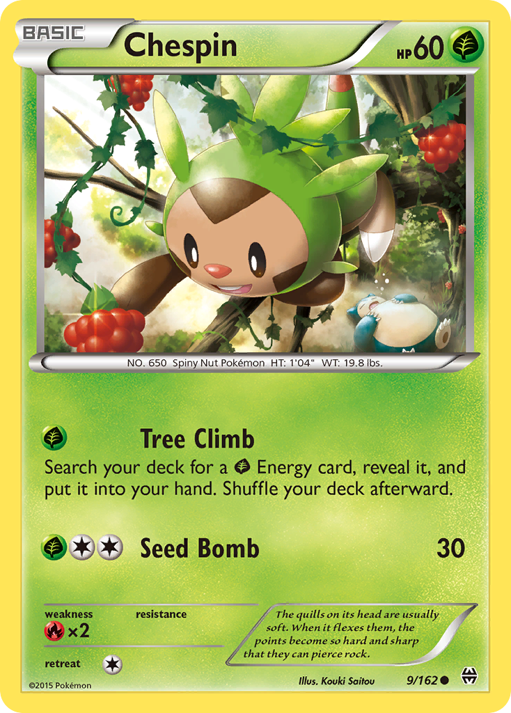 Chespin (9/162) [XY: BREAKthrough] | Play N Trade Winnipeg