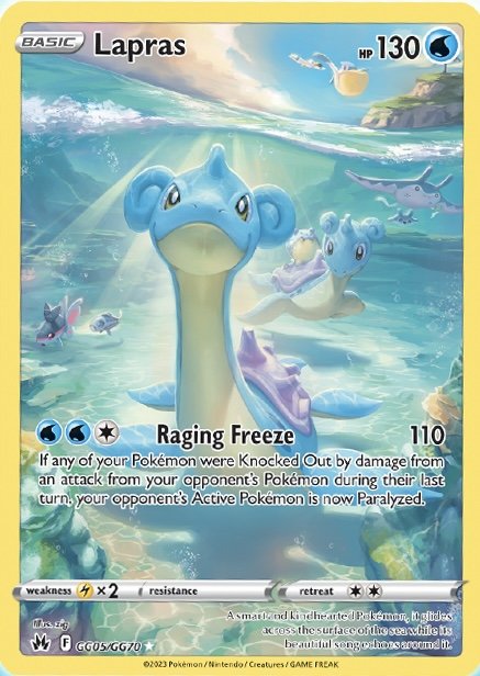 Lapras (GG05/GG70) [Sword & Shield: Crown Zenith] | Play N Trade Winnipeg