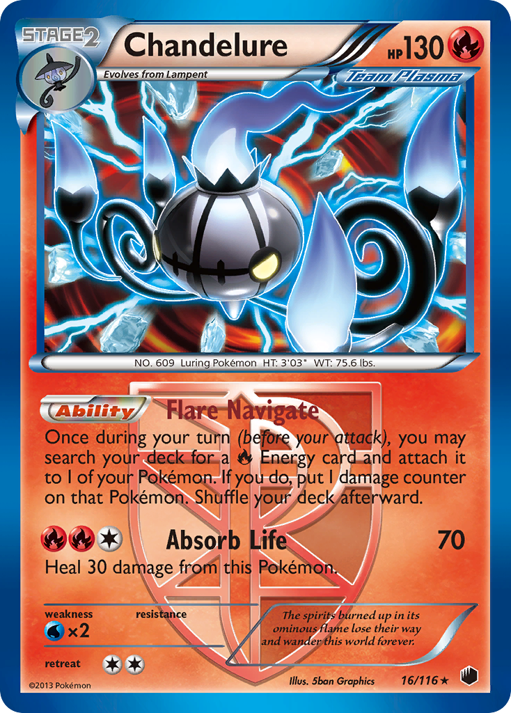 Chandelure (16/116) [Black & White: Plasma Freeze] | Play N Trade Winnipeg