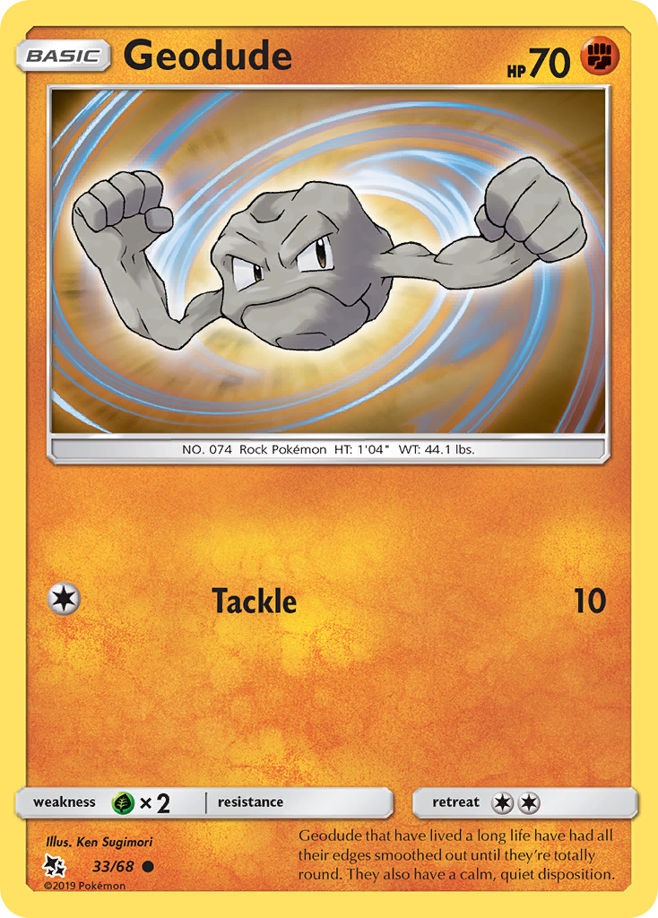 Geodude (33/68) [Sun & Moon: Hidden Fates] | Play N Trade Winnipeg